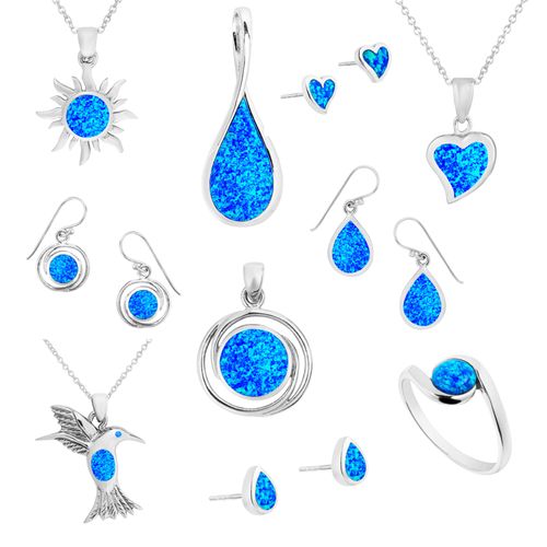 Beautiful Collection of Blue Opal Jewellery