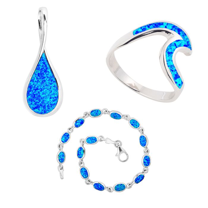 Beautiful Collection of Blue Opal Jewellery