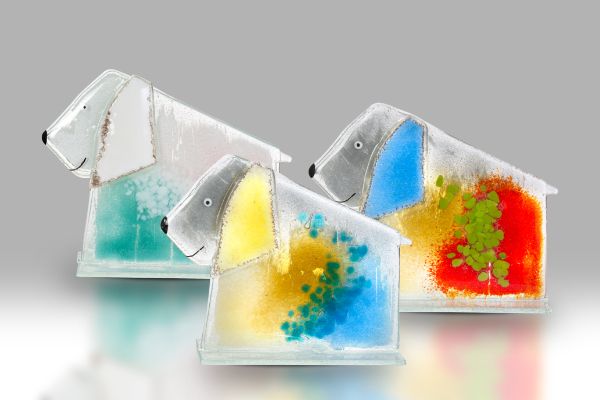 Floppy Dog - Fused glass characters