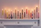 Coloured Dinner Candles
