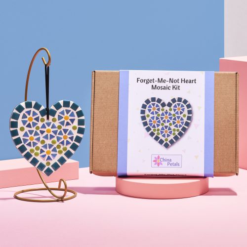 Forget-Me-Not Heart Mosaic Craft Kit