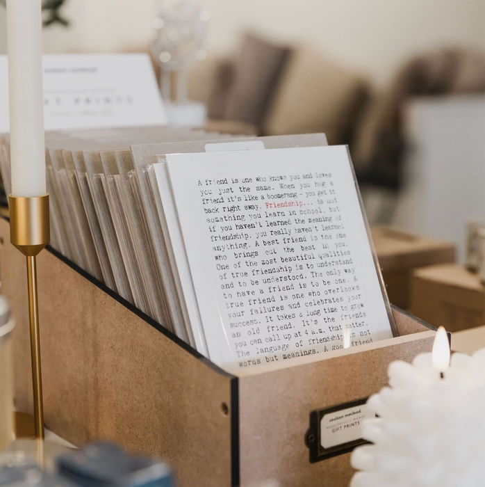 'Wise Words' Gift Print Full Collection in P.O.S.