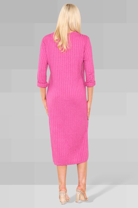 Ribbed Midi Dress