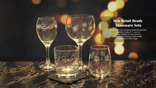 Patterned Glassware Sets