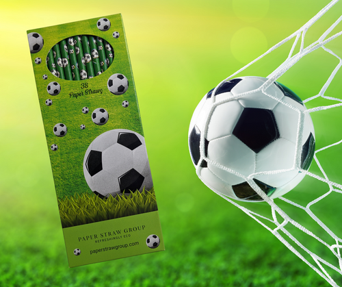 Football Paper Straws