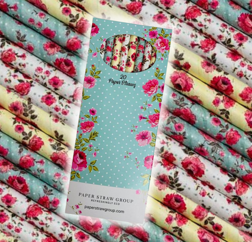 Flower Paper Straws