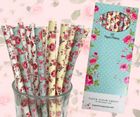 Flower Paper Straws
