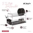 TWO TIER PORTABLE DISH DRYING RACK (50CM)
