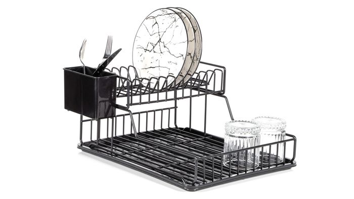 TWO TIER PORTABLE DISH DRYING RACK