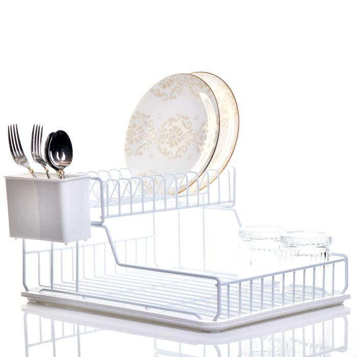 TWO TIER PORTABLE DISH DRYING RACK