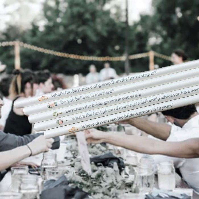 Wedding Conversation Starter Straws