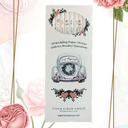 Wedding Conversation Starter Straws