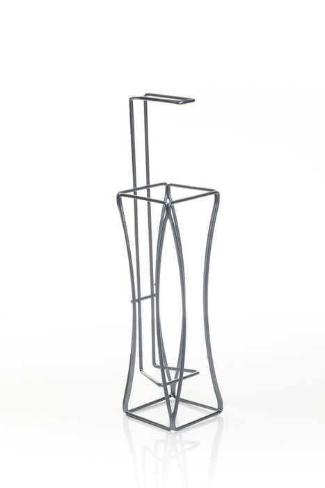 FREESTANDING WIRE TOILET PAPER HOLDER