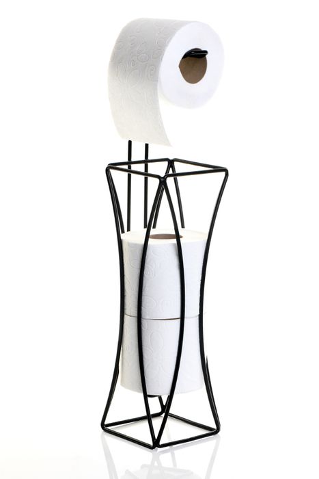 FREESTANDING WIRE TOILET PAPER HOLDER
