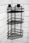 THREE TIER BATH CORNER SHELF SQUARE