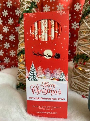 Christmas Paper Straws