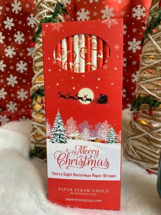 Christmas Paper Straws