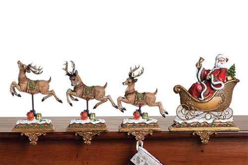 Santa and Deer Stocking Holders