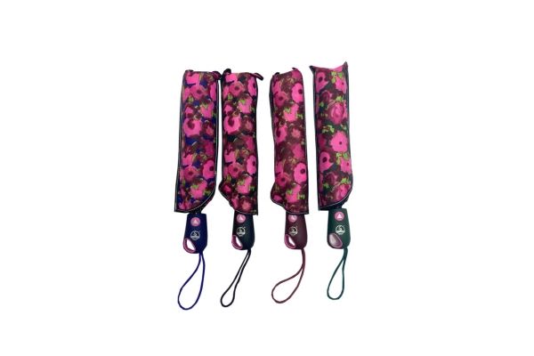 Floral Poppy Print Umbrella (Short)