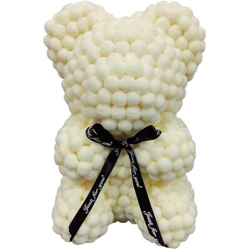 Pompom Teddy Bear in gift box