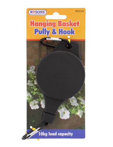 HANGING BASKET PULLEY & HOOK