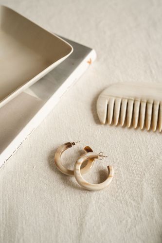 Horn Hoop Earrings
