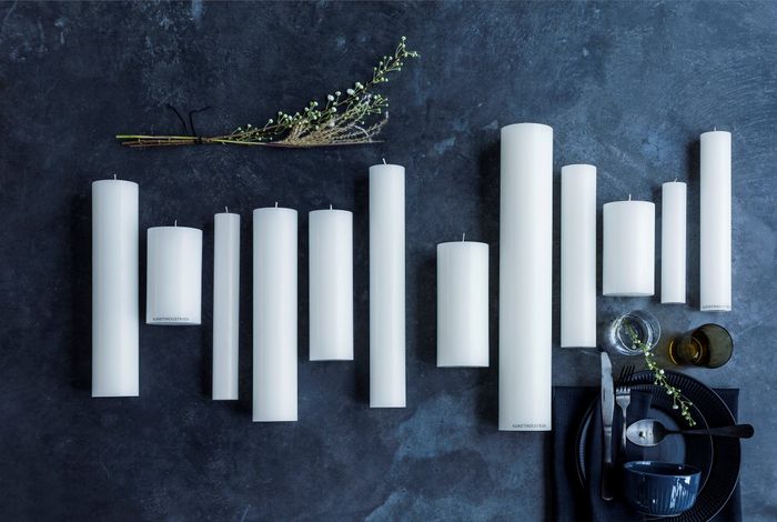 Handcrafted wax candles