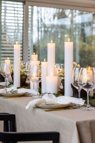 Handcrafted wax candles