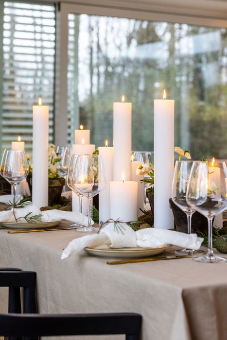 Handcrafted wax candles