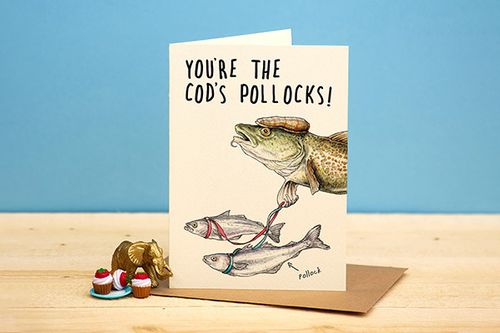 Cod's Pollocks Congratulations Card