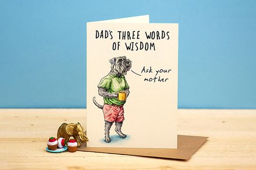 Words of Wisdom Father's Day Card