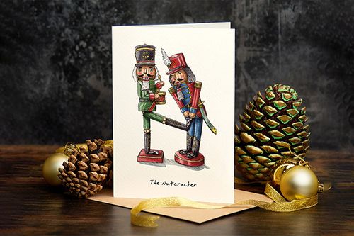Nutcracker Christmas Card
