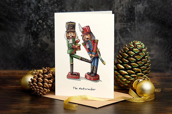 Nutcracker Christmas Card