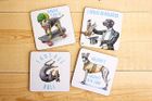 Mixed Dog Coasters Set