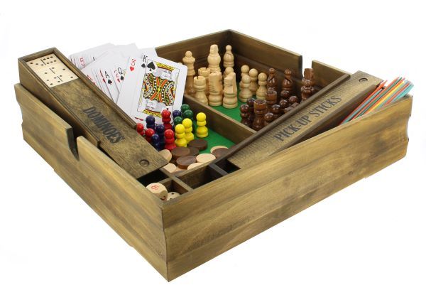 Traditional wooden game sets
