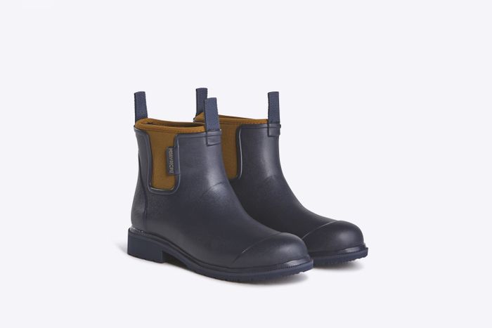Bobbi // Oxford Tan & Blue Ankle Wellington Boot