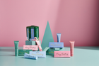 Mini Triangle Bon Bon Gift Box - Green - Xmas Baubles - Hand Cream 35ml x 6