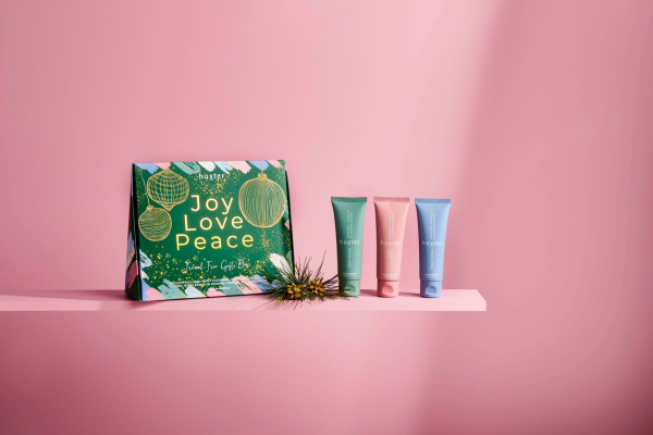 Travel Trio - 'Joy Love Peace' - Green Xmas Baubles