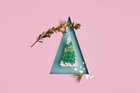 Triangle Hanging - Green - Xmas Baubles - Hand & Body Wash 50ml