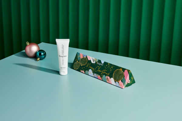Triangle BON BON - Green - Xmas Baubles -  Hand Balm Mimosa, Vanilla & S/Wood 50gm