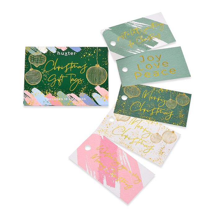 Gift Tags - Green Baubles - Gift pack of 10 cards