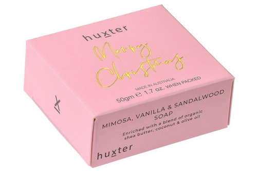 Mini Boxed Guest Soap - Pale Pink - Mimosa, Vanilla & S/Wood 50gm