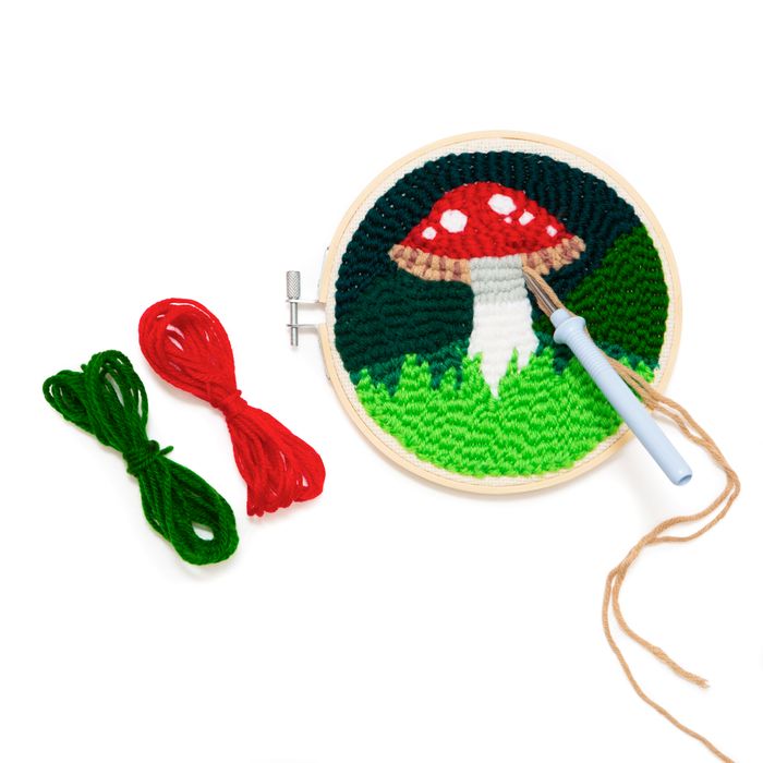 Mushroom Punch Needle Kit Spring Fair 2025