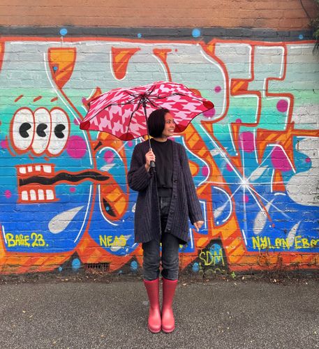 Darcy // Beetroot & Red Mid-Calf Wellington Boot