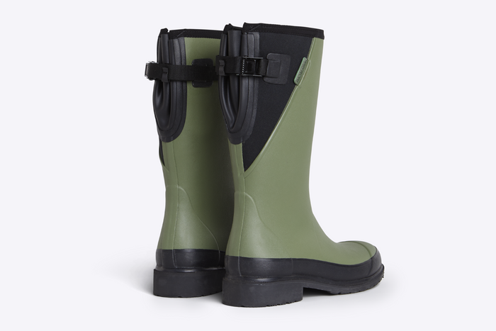 Darcy // Moss Green Mid-Calf Wellington Boot