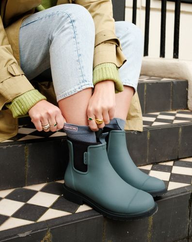 Bobbi // Slate Grey Ankle Wellington Boot
