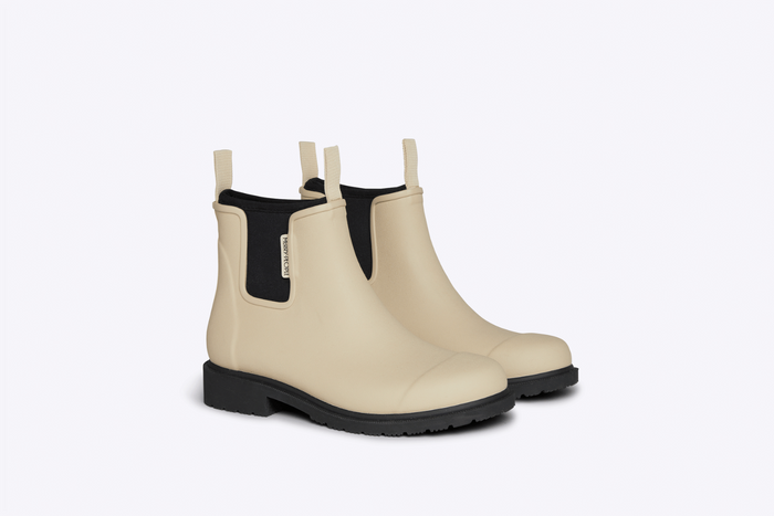 Bobbi // Sand Ankle Wellington Boot