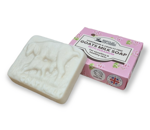 Goats milk soap bar 100g e (Geranium)