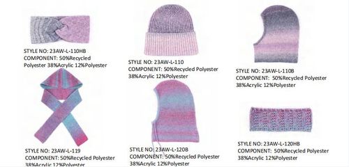Space -dyed soft accessories