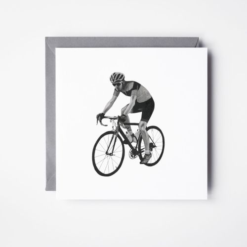 Cyclist Greeting Card